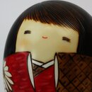 Kokeshi Hanagoromo rot, 17 cm