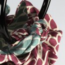 Ringe f&uuml;r Furoshiki-Tasche, rotbraun-transparent