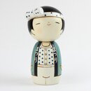 Kokeshi "Wasshoi" (Mann) Figur von japanischen...