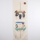 Handtuch/Tenugui "Uchiwa" Manekineko