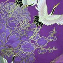 Happi Kranich violett, 105 cm lang