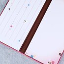 Notizblockmappe mit 2 Notizblocks, Bl&uuml;ten