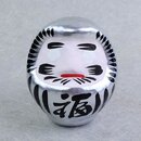 Daruma 9 cm, silber, handbemalt