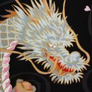 Kimono - Yukata "Dragon & Ph&ouml;nix" schwarz