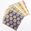 DC Flower Pattern Washi Chiyogami gold 15 cm