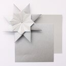 Strukturpapier Inakusa silber, 15 cm, 20 Blatt