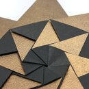 Strukturpapier Inakusa kupfer-schwarz, 15 cm, 20 Blatt