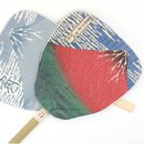 Blattf&auml;cher Uchiwa Akafuji, Hokusai, beidseitig...