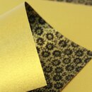 Double Color Metallic 17 cm Kiku schwarz