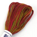 Garn f&uuml;r Sashiko, mehrfarbig rot-bunt 20 m