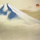 Gru&szlig;karte "Fuji &uuml;ber den Wolken",...