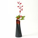 Kleine Vase Maki anthrazit, 14 cm hoch