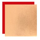 Double Color Metallic Papier Kupfer Mix 15 cm