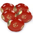 Teller Set Umenohana rot, 5 St.,15 cm  &Oslash;