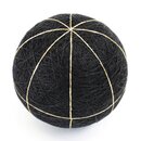 Temari - Fadenball Rohling schwarz, 8 Felder