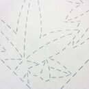 Tuch Sashiko "Ahorn", 34 x 34 cm, wei&szlig;, japanische Stickerei