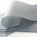 Glassine Origami einfarbig silbergrau, 15 cm