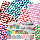 Double Color Dot Herzen, 15 cm