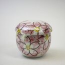 Deckelbecher, Mushidon mit rosa Kirschbl&uuml;ten