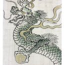 Wandbehang Drache 45 x 120 cm, Drachenball-Motiv