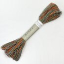Garn f&uuml;r Sashiko, mehrfarbig gr&uuml;n-orange, 20 m
