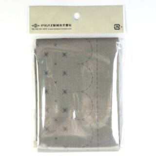Tuch Sashiko "Kinmokusei", 33 x 33 cm, taupe