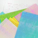 Origamipapier Aurora Pearl 25 cm, f&uuml;r schimmernde...
