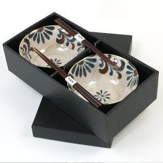 Sch&uuml;ssel Duo Kariyushi 15 cm &Oslash;, mit Essst&auml;bchen