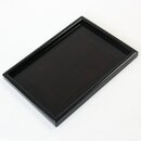 Tablett rechteckig, schwarz, 25 x 18 cm