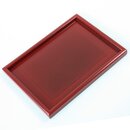 Tablett rechteckig, rot, 25 x 18 cm