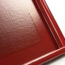 Tablett rechteckig, rot, 25 x 18 cm