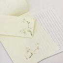 Briefpapierset Kirschbl&uuml;ten & Glyzinie