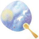 Blattf&auml;cher Uchiwa Tsuki ni Usagi 35 x 24 cm
