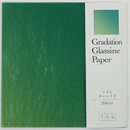 Glassine Origami Gradation gr&uuml;nt&uuml;rkis 15 cm