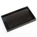 Tablett 24 x 15 cm, rechteckig, schwarzbraun