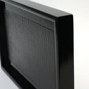 Tablett 24 x 15 cm, rechteckig, schwarzbraun
