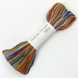 Garn f&uuml;r Sashiko, mehrfarbig bunt, 100 m