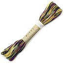 Garn f&uuml;r Sashiko, mehrfarbig gelb-violett, 20 m