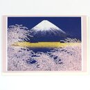 Gru&szlig;karte Fujisan von Shonan, Doppelkarte mit Umschlag