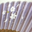 F&auml;cher Tessen, flieder, mit Etui im Geschenkkarton