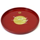 Tablett Marubon Kranich rot, 20,5 cm