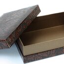 Karton in Postkartengr&ouml;&szlig;e, Urushi braun