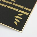 Shikishi mit goldenem Bambus, schwarz,273 x 242 mm