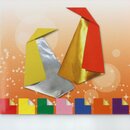 Origamipapier mit folierter R&uuml;ckseite 15 cm