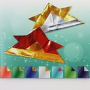 Origami Folie, doppelseitig, 15 cm 12 Blatt, Anleitung...