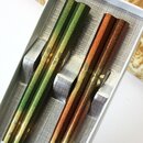 Essst&auml;bchen Paar-Set Sakura kupfer & gr&uuml;n