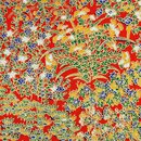 2 Blatt B4 Washi Ahorn & Bl&uuml;ten rot