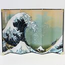 Stellwand Welle 21 cm hoch, Hintergrund f&uuml;r Kokeshi...