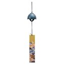 Furin, Windglocke Bl&uuml;te, blau