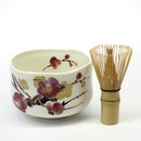 Matchaschale, Matchawan Ume, 9,5 cm &Oslash;,  mit Teequirl
